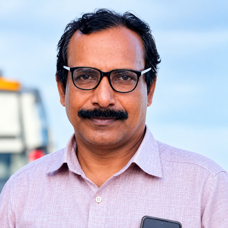 Suresh Kumar K G, Headmaster of MHMAUPS Vavoor, promoting Hindi language education for Malayalam speakers